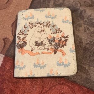 Moomin floral vintage wallet 80s